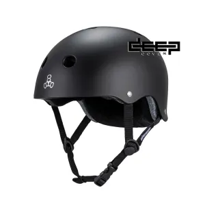Triple 8 Deep Cover Helmet Black