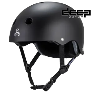 Triple 8 Deep Cover Helmet -  Black