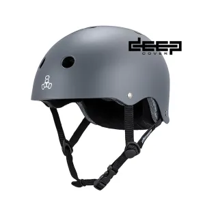 Triple 8 Deep Cover Helmet Gray