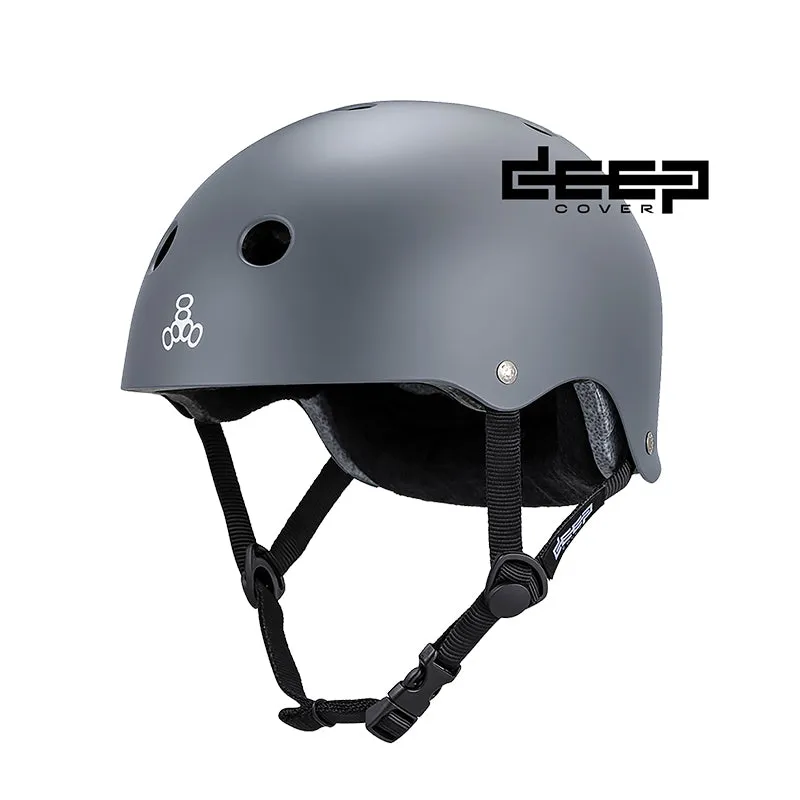 Triple 8 Deep Cover Helmet Gray