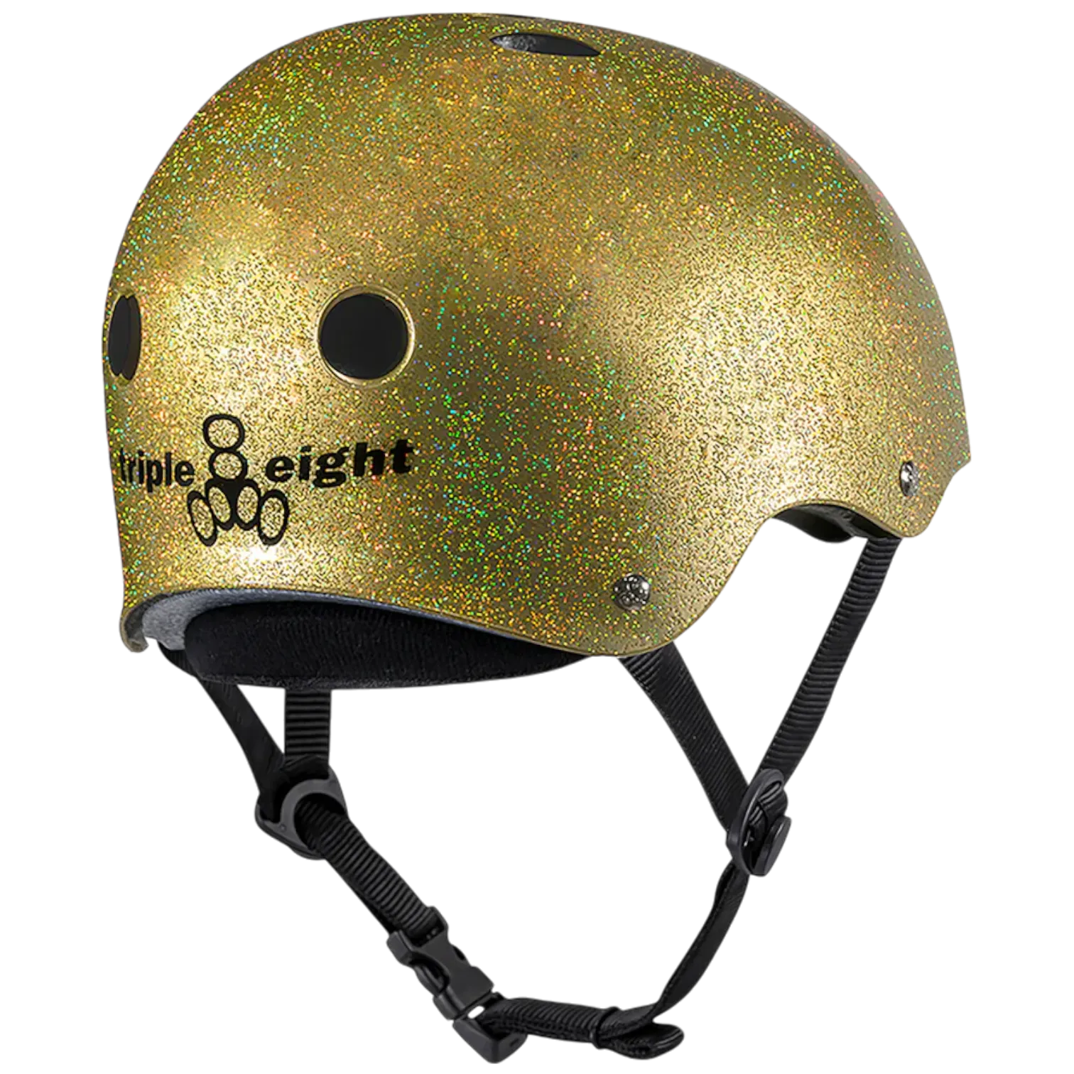 Triple 8 - Gold Glitter Deep Cover Helmet