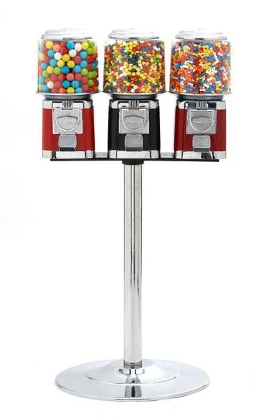 Triple Classic  Gumball Machines