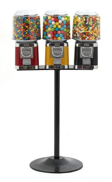 Triple Classic  Gumball Machines