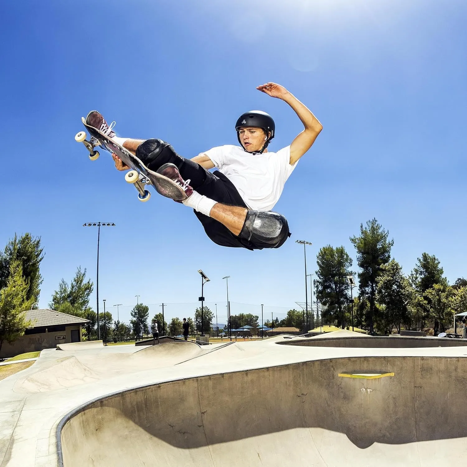 Triple Eight Deep Cover Helmet – Ideal for Skateboarding, Bicycling, BMX, and Roller Skating