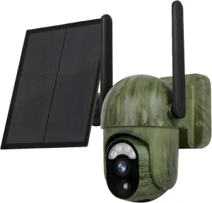 Ubox 4G Solar Cellular Trail Camera, Waterproof Wireless Security, Hd Full Color Video, Built-in Battery