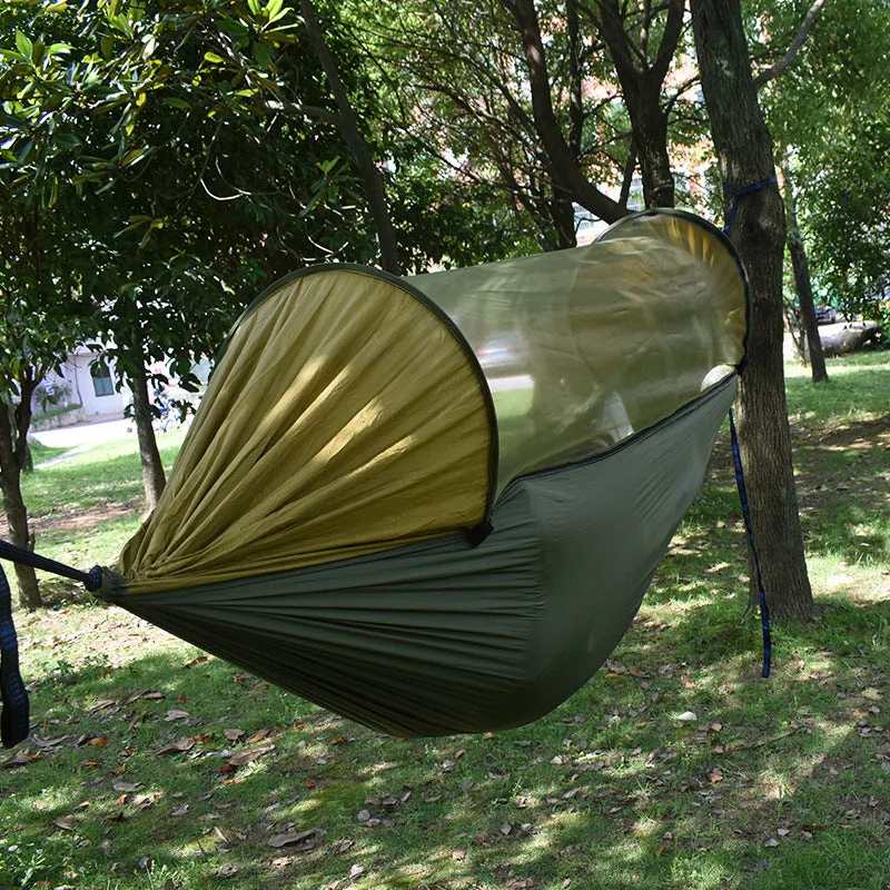 Ultimate Survival Hammock with Fly Net, Steel Buckles, Loop Straps & Storage Bag