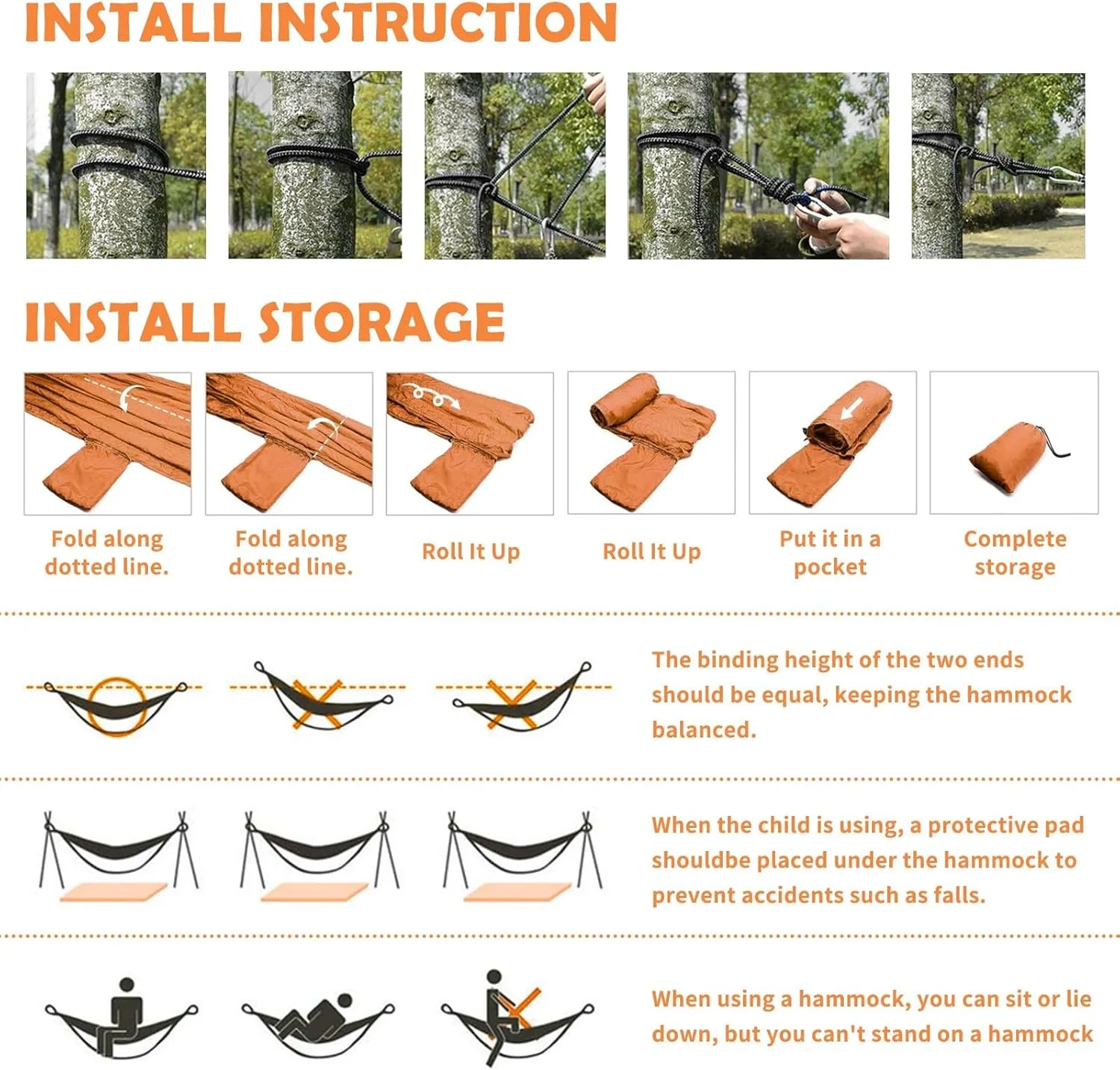 Ultra-Durable Portable Hammock for Camping Outdoor Enthusiasts Lightweight Travel Hammock Quick Setup Garden and Tree Hammock Paw Print Ideal for Backpacking, Hiking & Relaxation