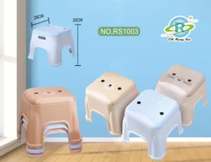 Unbreakable Cute Animal Theme Plastic Stool For Kids
