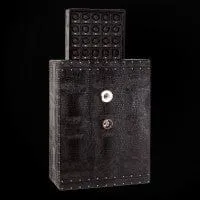 Underwood Safe Covered in Leather with 25 Winders and 6 Drawers