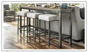 Universal Furniture Essence Console Stool with Metal Legs