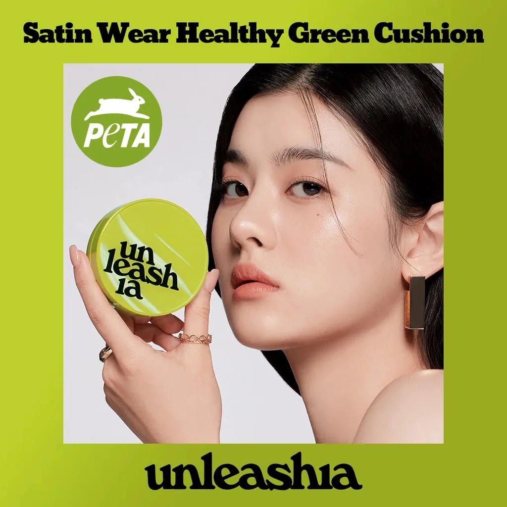 Unleashia Satin Wear Healthy Green Cushion Refill SPF 30 PA   15g * 21 colors