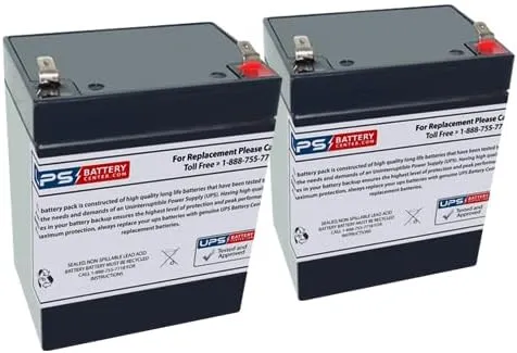 UPSBatteryCenter® (2) 12V 2.9Ah Battery Replacement for Invacare Reliant 450 Patient Lift