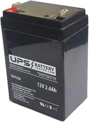 UPSBatteryCenter® Compatible 12V Portable Speaker Battery Replaces LD Systems Roadboy 65 HS – 12V 2.6Ah Battery, F1 Terminals