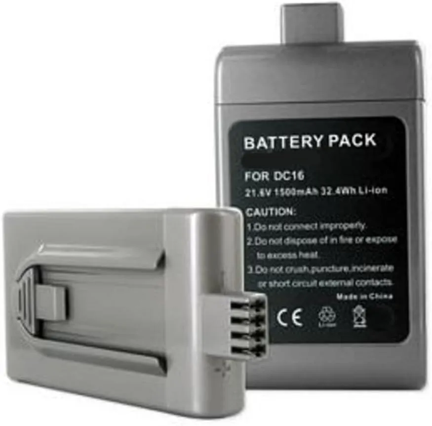 Vacuum Cleaner Battery, Compatible with Dyson DC16 ISSEY MIYAKE Vacuum Cleaner, (Li-Ion, 21.6V, 1500mAh) Ultra High Capacity, Replacement for Dyson DC16 Battery