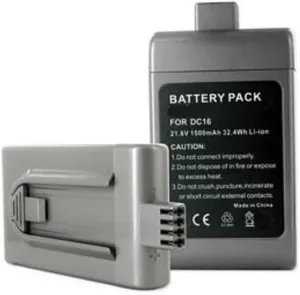 Vacuum Cleaner Battery, Compatible with Dyson DC16 ISSEY MIYAKE Vacuum Cleaner, (Li-Ion, 21.6V, 1500mAh) Ultra High Capacity, Replacement for Dyson DC16 Battery