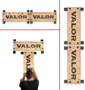 Valor Fitness Climbing Peg Board – Wall Mounted Plywood for Gym, Ninja Training, Cross Training, Rock Climbing & Gymnastics Workout Equipment