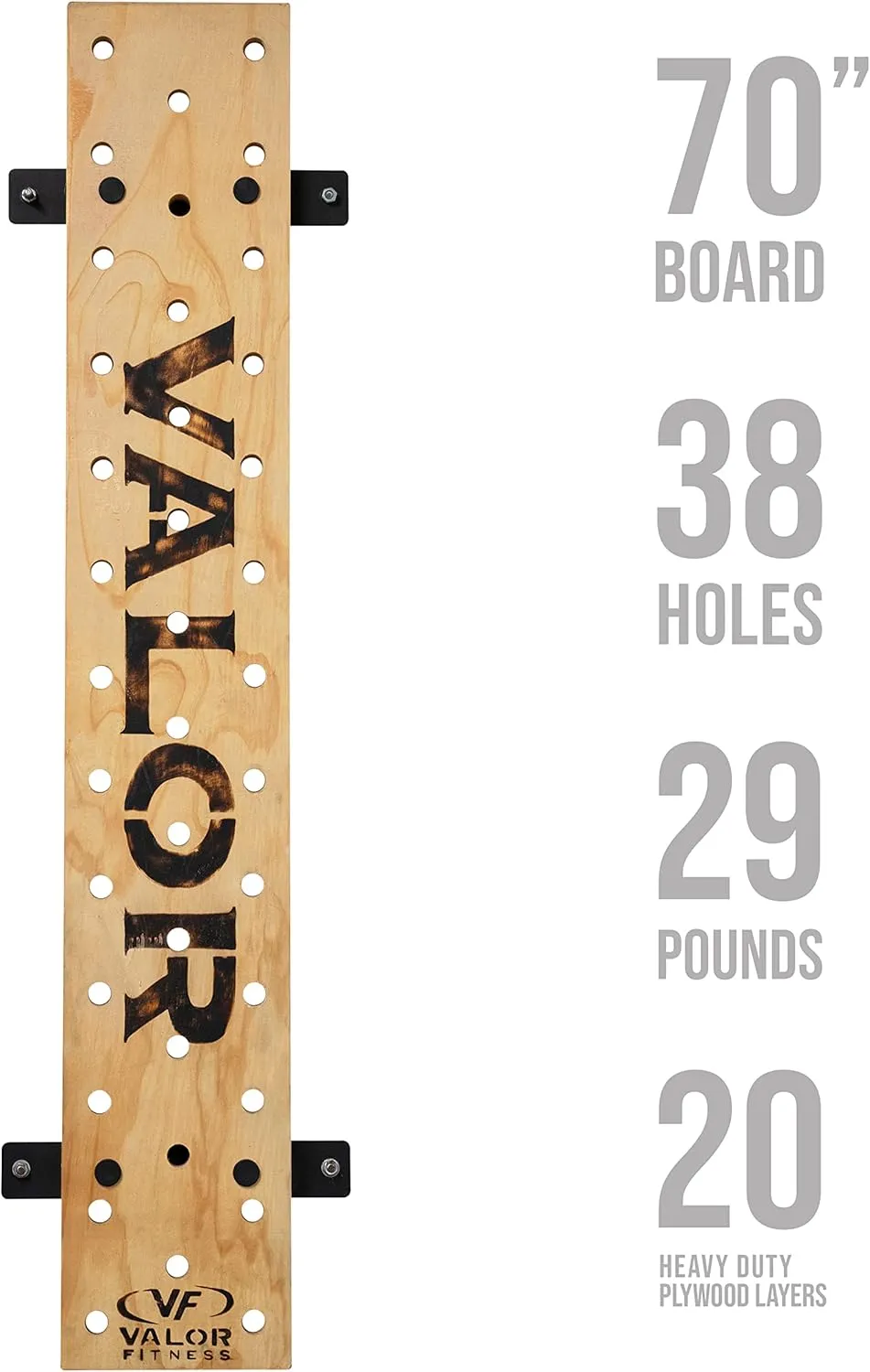 Valor Fitness Climbing Peg Board – Wall Mounted Plywood for Gym, Ninja Training, Cross Training, Rock Climbing & Gymnastics Workout Equipment