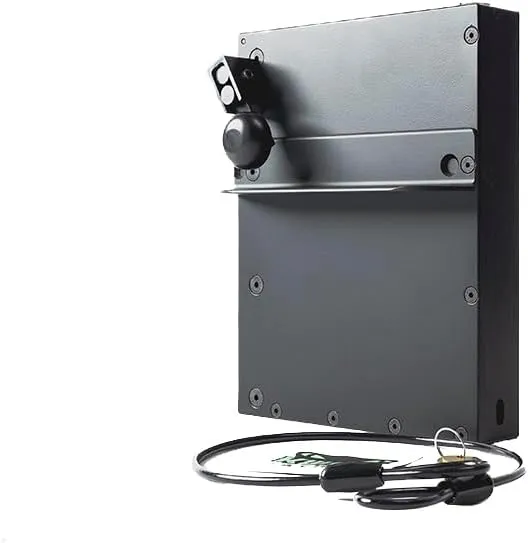Vehicle Gun Storage with Security Cable, Mechanical Lock System, No Batteries Required