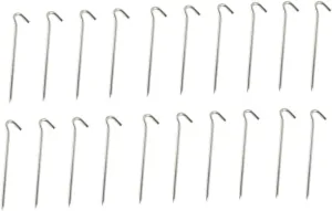 VICASKY 20Pcs Heavy Duty Ground Pegs for Tents Windproof Tent Stakes for Camping for Tarps and Awnings Lightweight and Durable Design for All Outdoor Activities