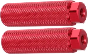 VICASKY Aluminum Alloy Bike Foot Pegs Compact Bicycles Pegs Red Sturdy Construction Easy Installation Perfect for Cycling