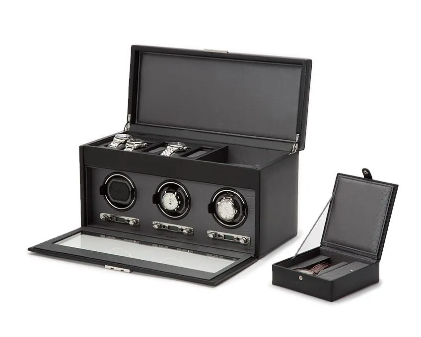 Viceroy Triple Watch Winder with Storage (Black)