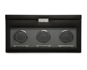 Viceroy Triple Watch Winder with Storage (Black)