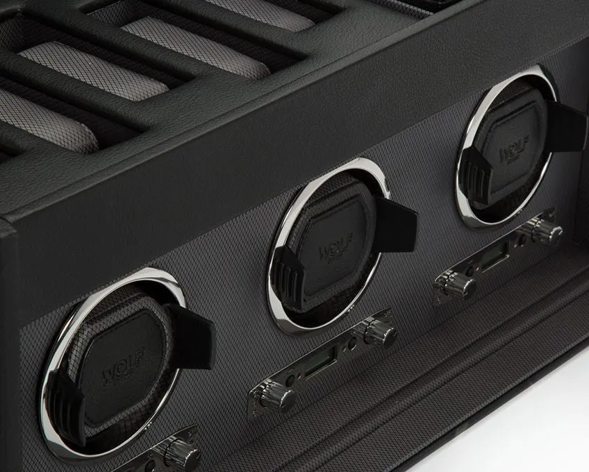 Viceroy Triple Watch Winder with Storage (Black)