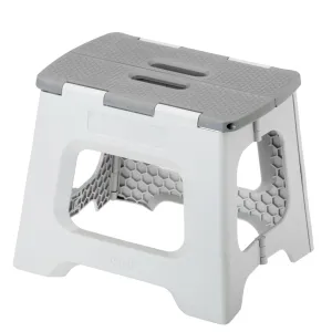 Vigar Compact Foldable Grey Stool 27cm