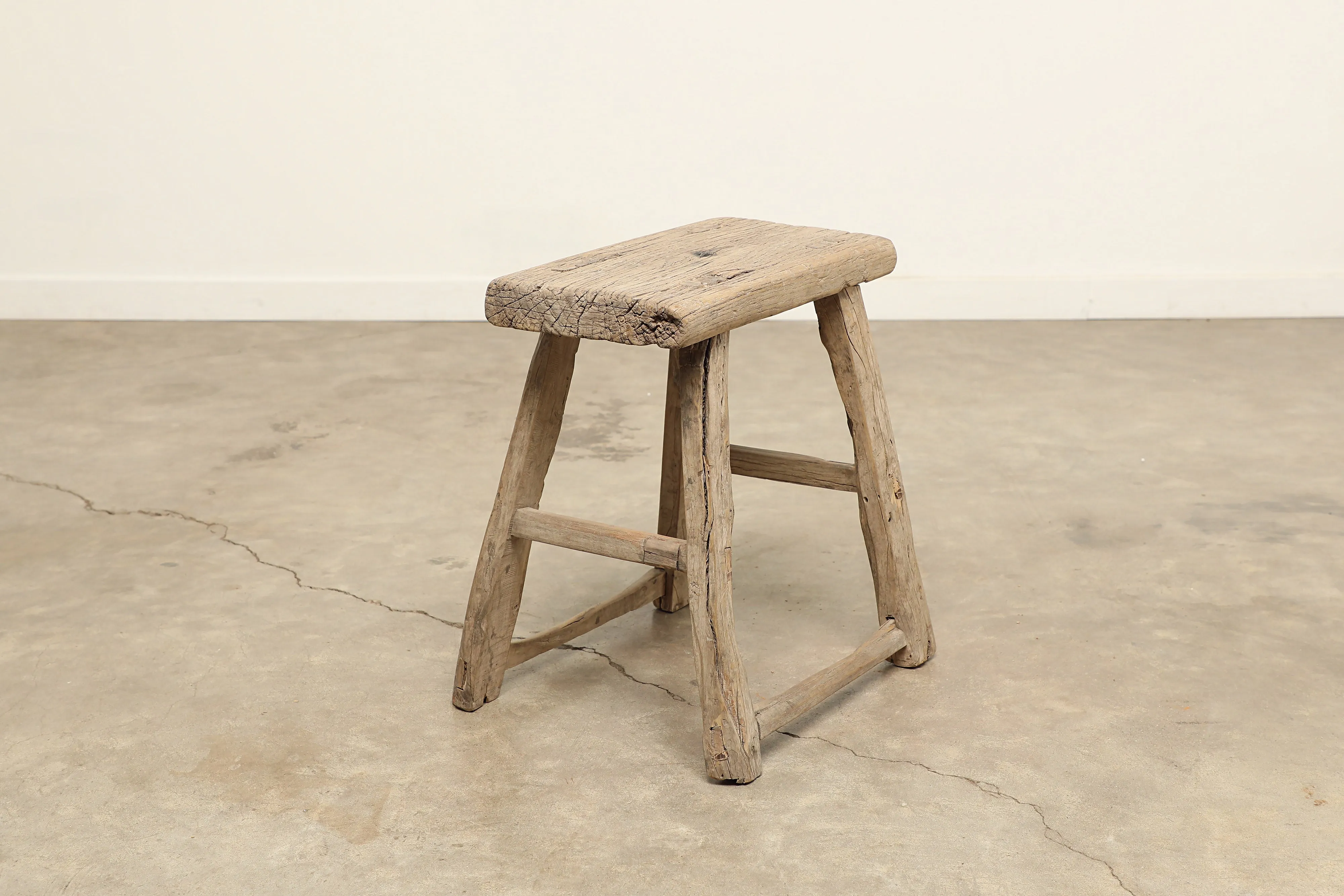 Vintage Elm Stool AC.075 - Circa 1945
