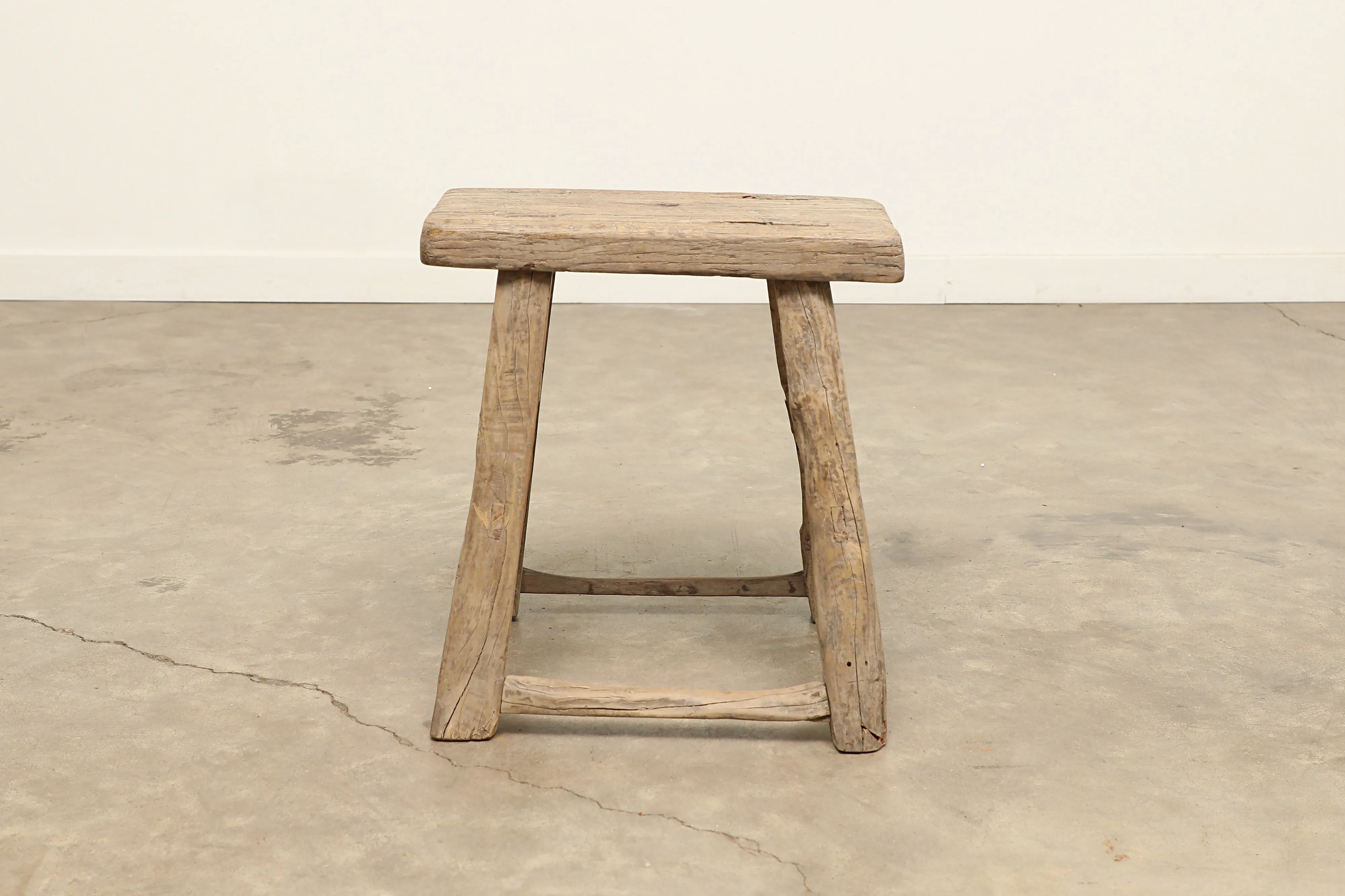 Vintage Elm Stool AC.075 - Circa 1945