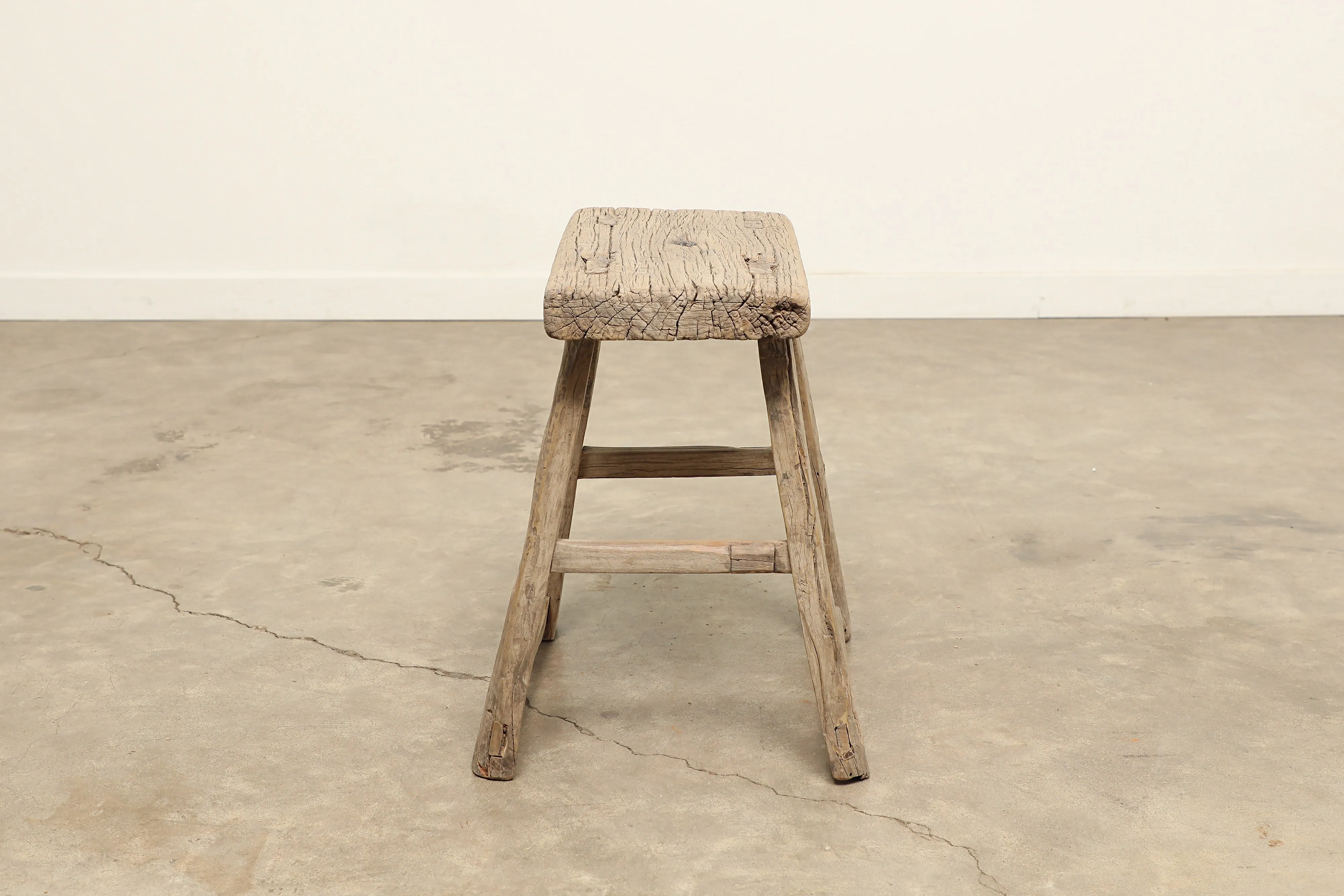 Vintage Elm Stool AC.075 - Circa 1945