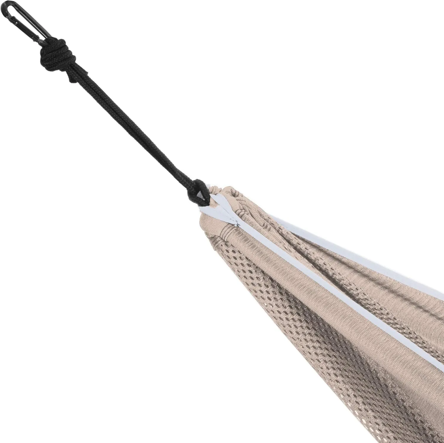 Vivere Double Polyester Mesh Hammock - 400 lb Capacity (Sand/Sky)