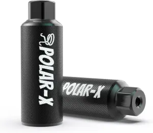 Volo Polar-X Bike Pegs BMX Accessories 3/8 Inch 1 Pair Solid Axles Rear Front Foot Resting Street Stunt Aluminum Alloy Non-Slip Light Weight Bicycle Kids Cycling Scooter