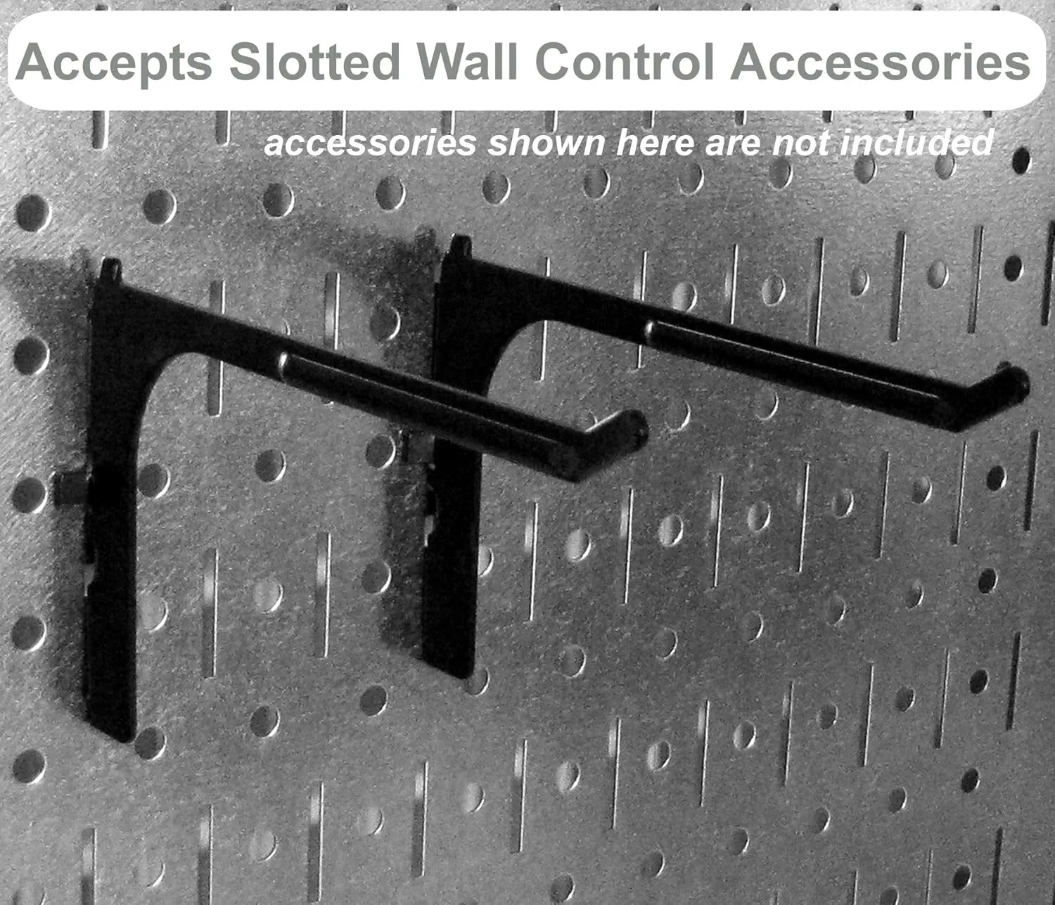 Wall Control Pegboard Organizer 4 ft. Metal Pegboard Standard Tool Storage Kit with Black Toolboard and Red Accessories