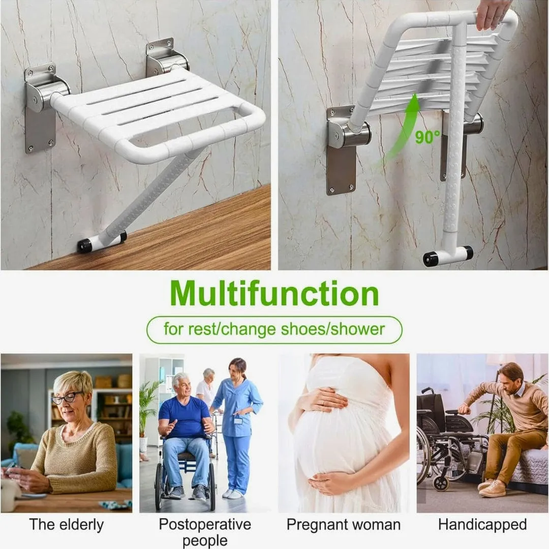 Wall-Mounted Foldable Shower Stool / Seat