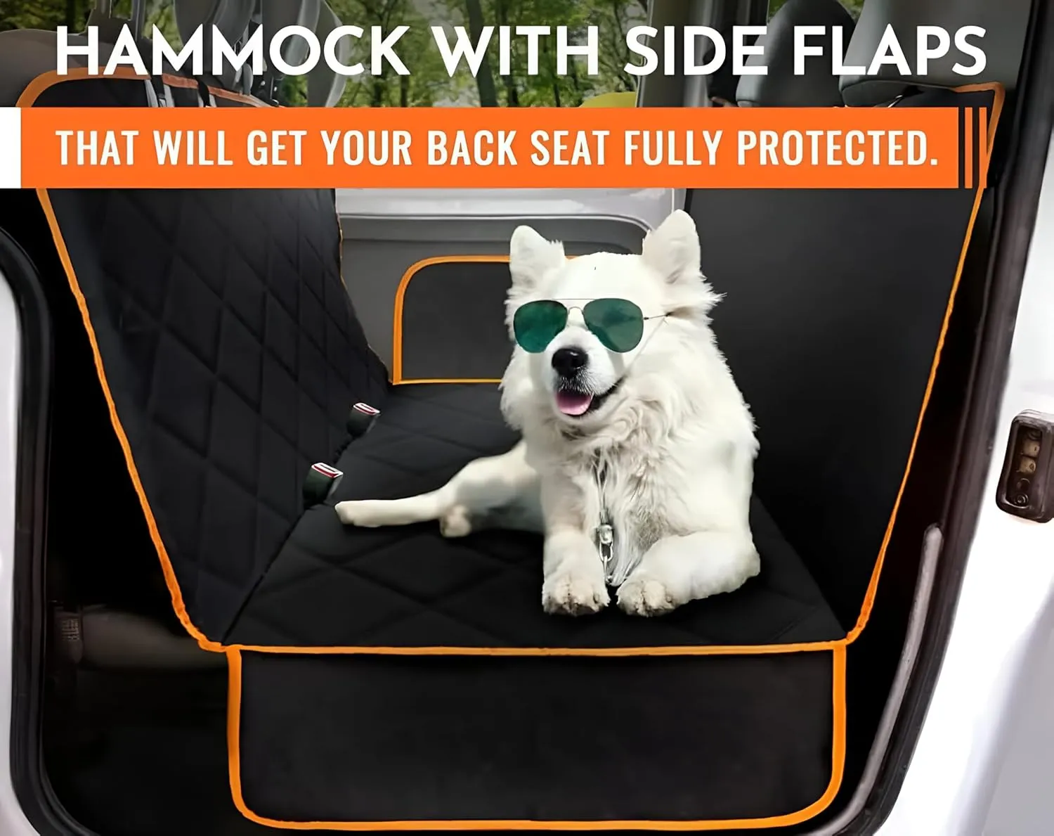 Waterproof & Scratch-Proof Dog Car Seat Protector – Non-Slip Hammock for Cars, Trucks & SUVs, Durable Pet Seat Cover, Protects from Hair & Dirt, Universal Fit