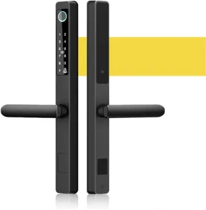 Waterproof Outdoor Fingerprint Lock APP Code Keyless Smart Lock Electronic Door Lock for Aluminum Door/Iron Gate (Size : 50) ()