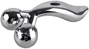 Waterproof Professional 3D Manual Roller face Massager Excellent 3D Face Massager 360 Rotate Machine for Women 2 Wheel Full Body Shaping Skin Lifting Wrinkle Remover