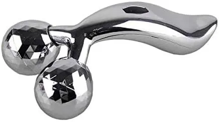 Waterproof Professional 3D Manual Roller face Massager Excellent 3D Face Massager 360 Rotate Machine for Women 2 Wheel Full Body Shaping Skin Lifting Wrinkle Remover