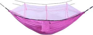 Wild Camping,mosquito Tent,Encrypted Mosquito Net with Storage Belt, 210T Quick-drying Easy to Carry, Suitable for Outdoor Camping Mosquito Nets(Pink)