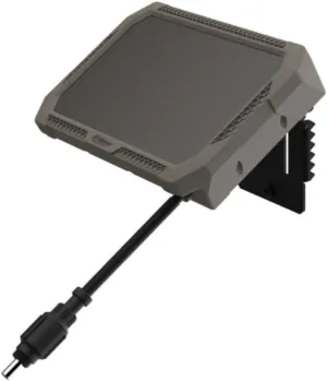 Wildgame Innovations Durable Sol-Pak Solar Battery Pack, 12V Solar Power Panel, Rechargeable Battery & 3ft Insulated Cable, Compatible with All Wireless/Cellular Trail Cameras - 3000 mAh
