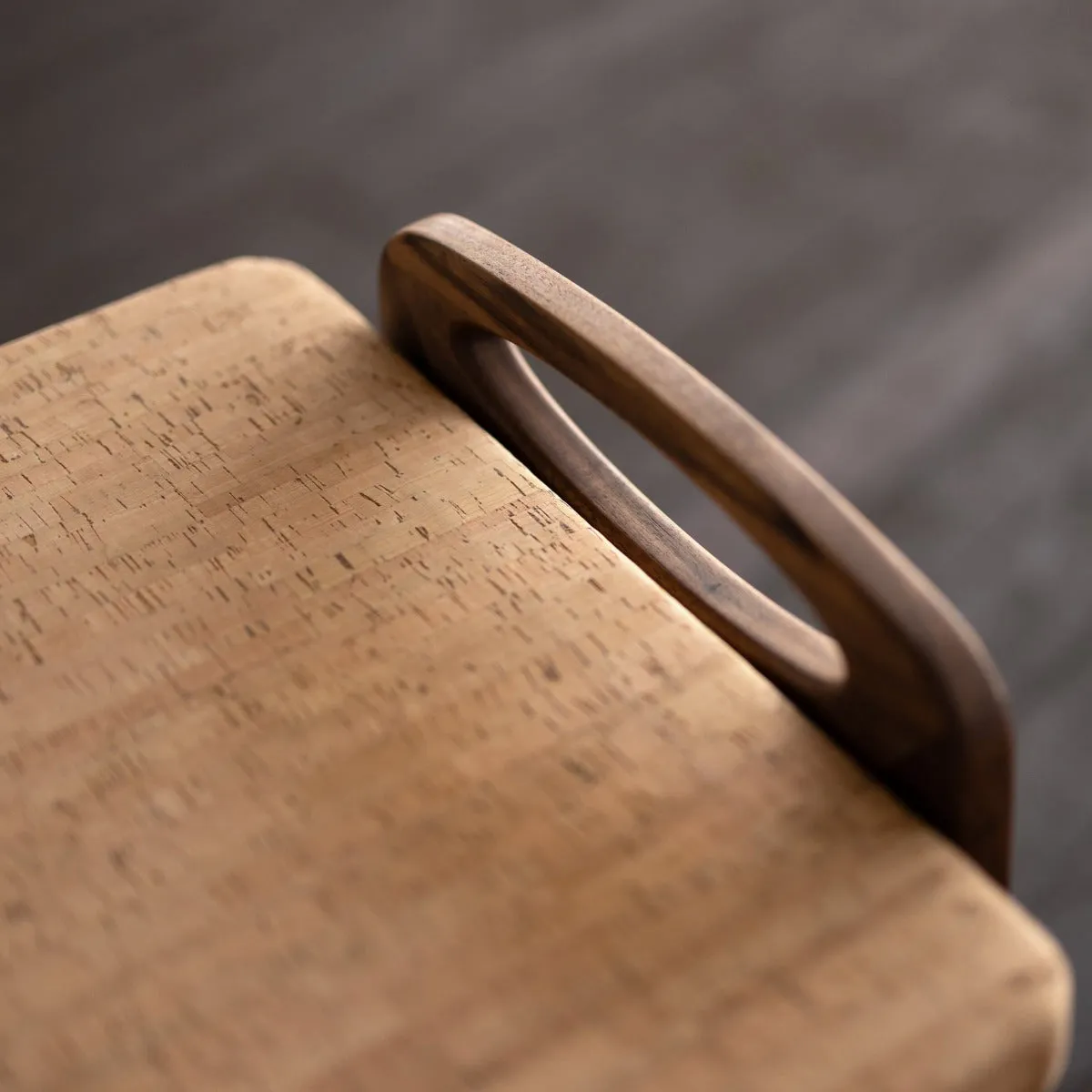 Wood and Cork Stool or Ottoman | Suber Stool