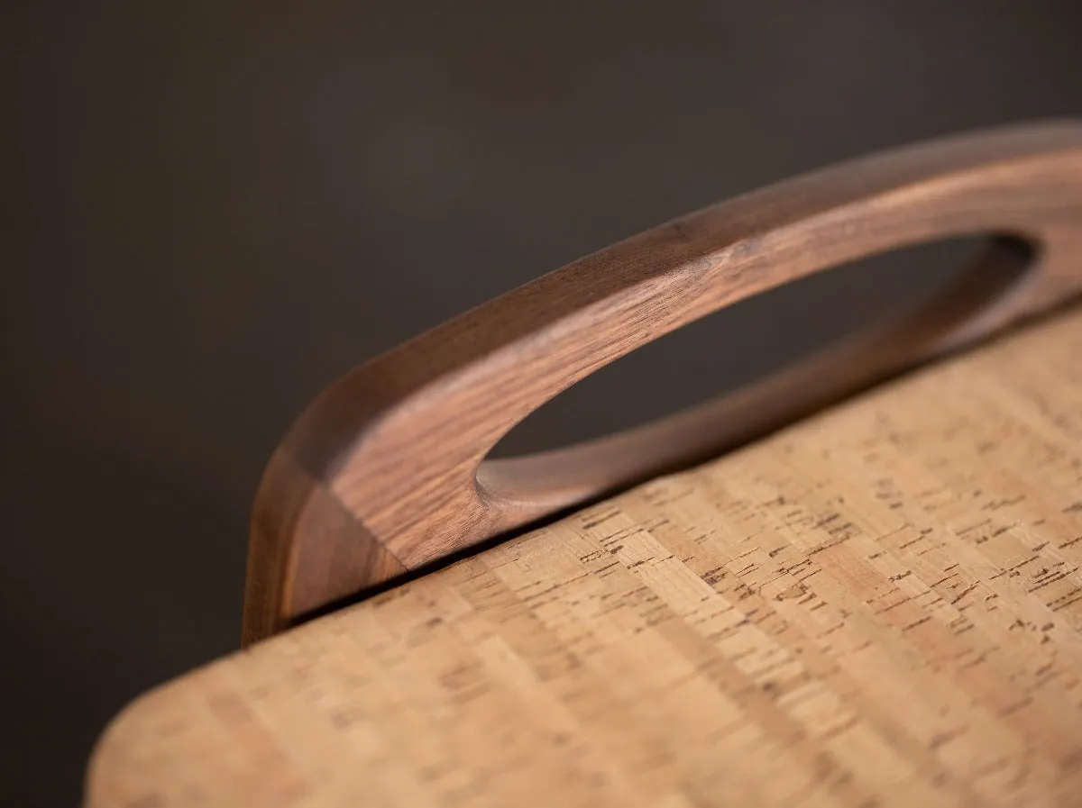 Wood and Cork Stool or Ottoman | Suber Stool