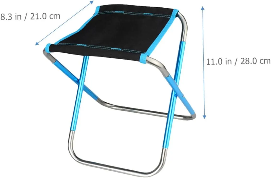 YARNOW Sturdy Camping Stool Comfortable Folding Stool for Beach Garden Outdoor