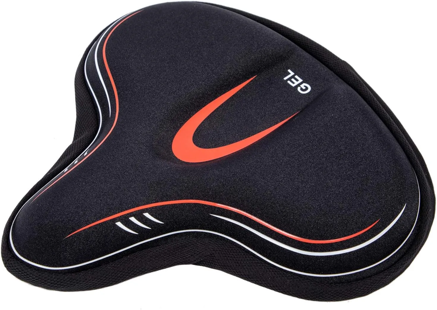 YBEKI Wide Gel Bike Seat Cover for Peloton/Spin Bikes - 2cm Cooling Gel & Memory Foam Cushion | Non-Slip Base & Airflow Vents | Fits 8.5-10" Wide Saddles (YOSUDA/Echelon/Schwinn Compatible)
