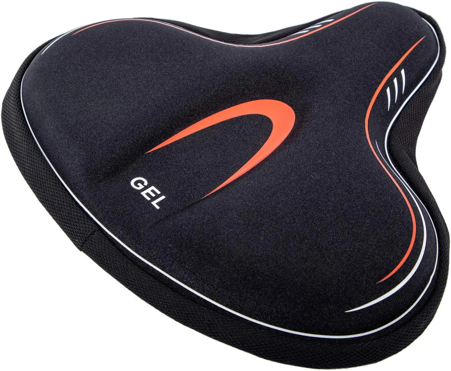 YBEKI Wide Gel Bike Seat Cover for Peloton/Spin Bikes - 2cm Cooling Gel & Memory Foam Cushion | Non-Slip Base & Airflow Vents | Fits 8.5-10" Wide Saddles (YOSUDA/Echelon/Schwinn Compatible)