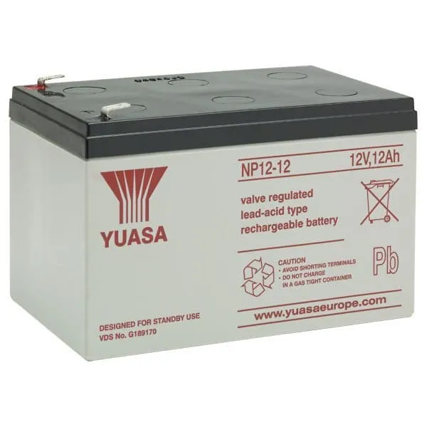 Yuasa NP12-12 Lead Acid Battery 12v 12Ah
