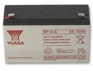 YUASA NP12.6 - BATTERY, LEAD-ACID 6V 12AH