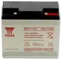 YUASA NP17-12 - BATTERY, LEAD-ACID 12V 17AH