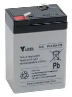YUASA Y4-6 - BATTERY, LEAD ACID 6V 4AH, YUCEL
